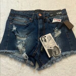 Kendall & Kylie Women's Blue Denim Shorts
